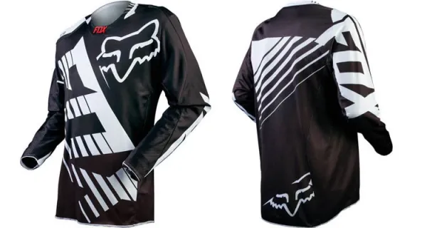 Fox Racing 180 Motocross Jersey Red/Navy Blue - 39