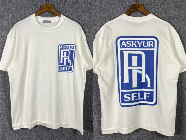 Design ASKYUR Self Logo Box Tee White T-Shirt T-Shirts - 1