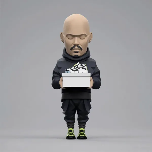 Design Custom Figurine Holding Sneaker Box Shoes - 1