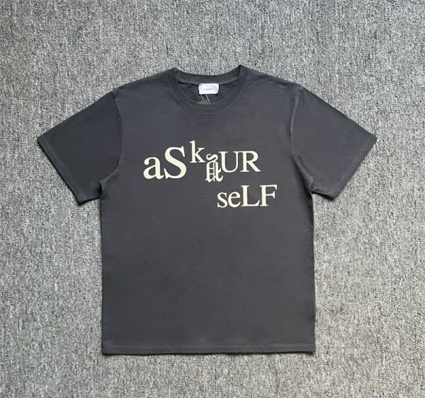 Design Askur Self Graphic T-Shirt Charcoal Gray - 1