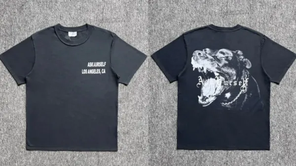 Design Ask Yourself Rottweiler Graphic T-Shirt Black T-Shirts - 1