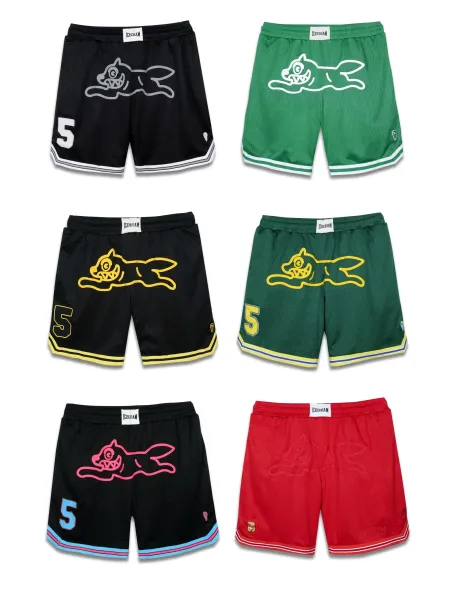 A Bathing Ape Icecream Dog Logo Mesh Shorts Black Shorts - 9