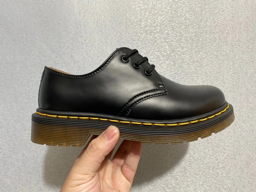 Dr. Martens 1461 Quad Black Leather Derby Shoes