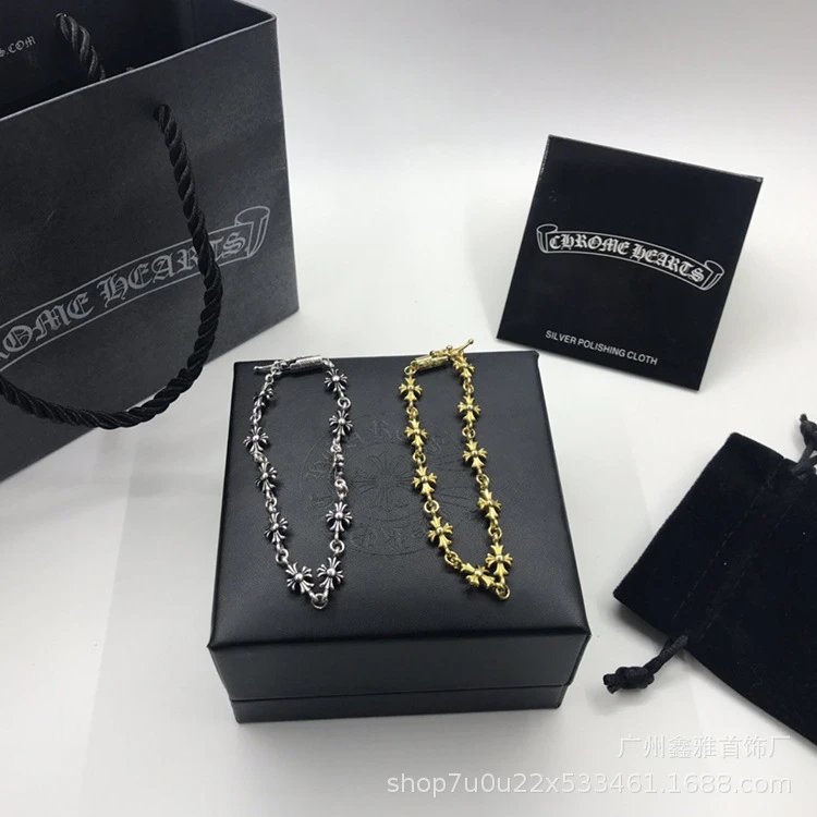 Chrome Hearts Flower Chain Bracelets