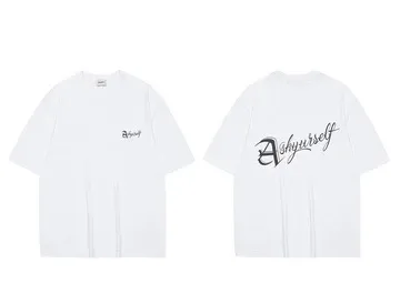 Design 'Be Yourself' Graphic Print White T-Shirt Tops.t Shirts - 1