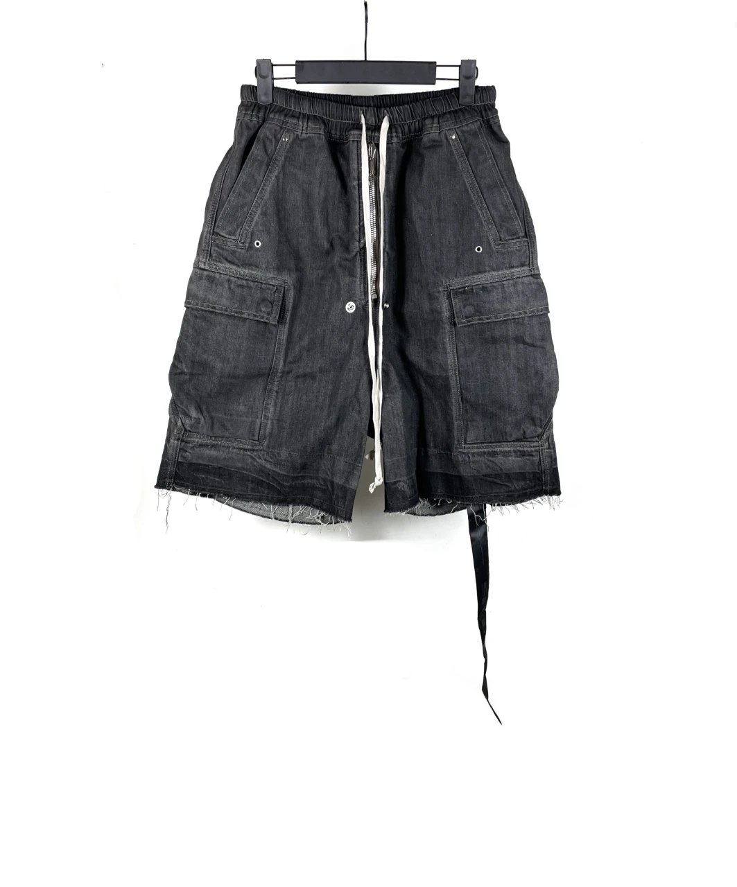 Rick Owens DRKSHDW Cargo Shorts Black Denim