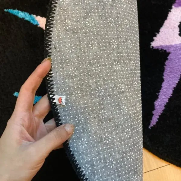 Off-White Lightning Bolt Rug Black Purple Multicolor Accessories - 16