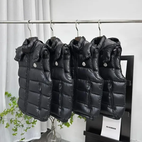 Moncler Maya Vest Black Down Vest - 15