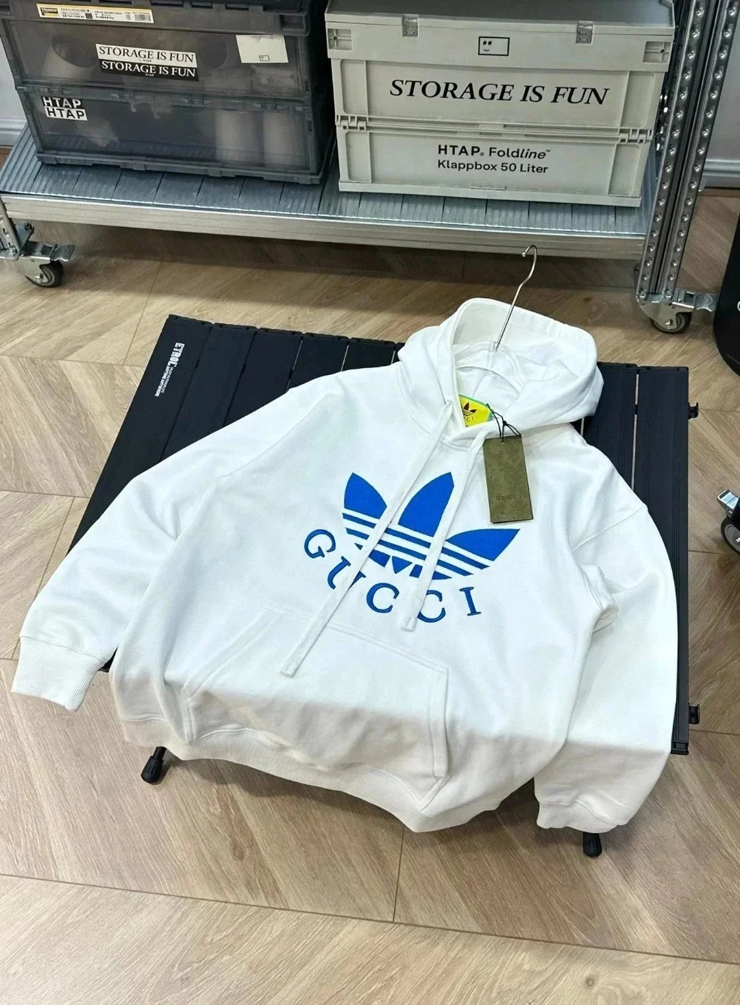 Gucci Logo Print Hoodie Black - 14