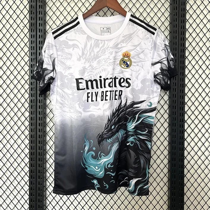 2526 Real Madrid White Black Training Kit
