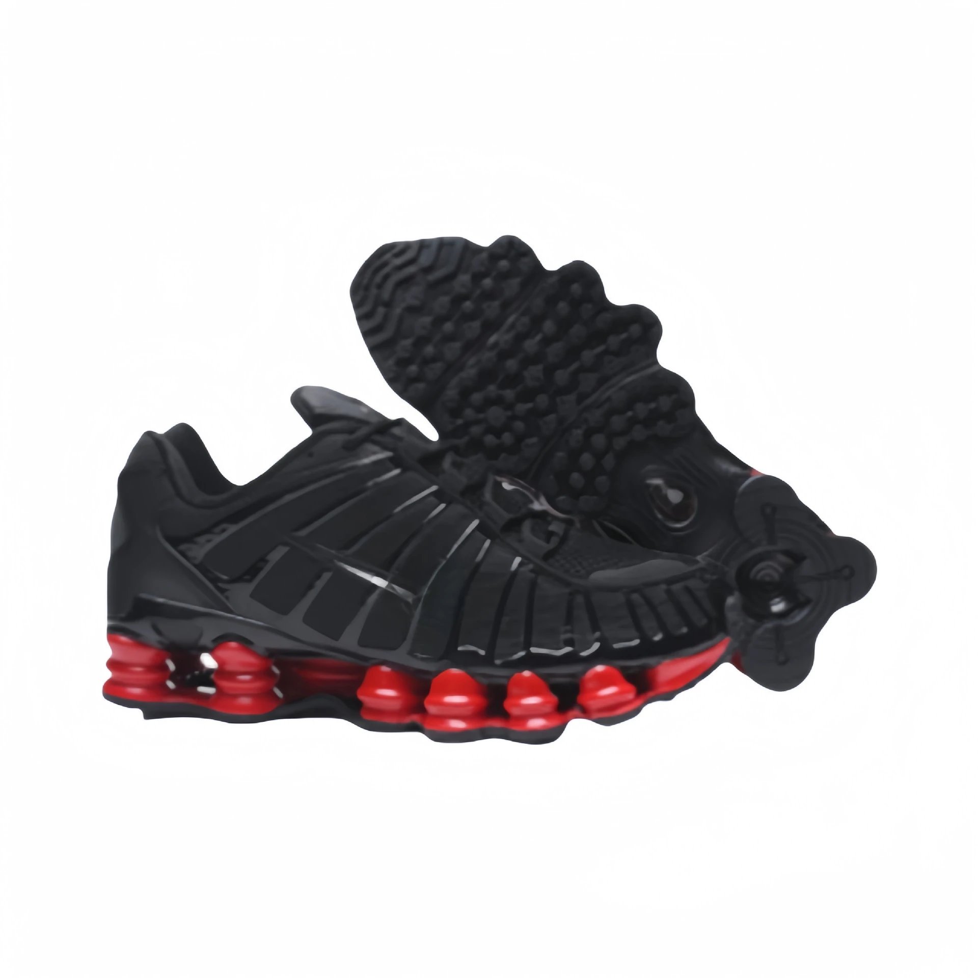 TL Style-39-47-Black Red Sole with Silver Swoosh