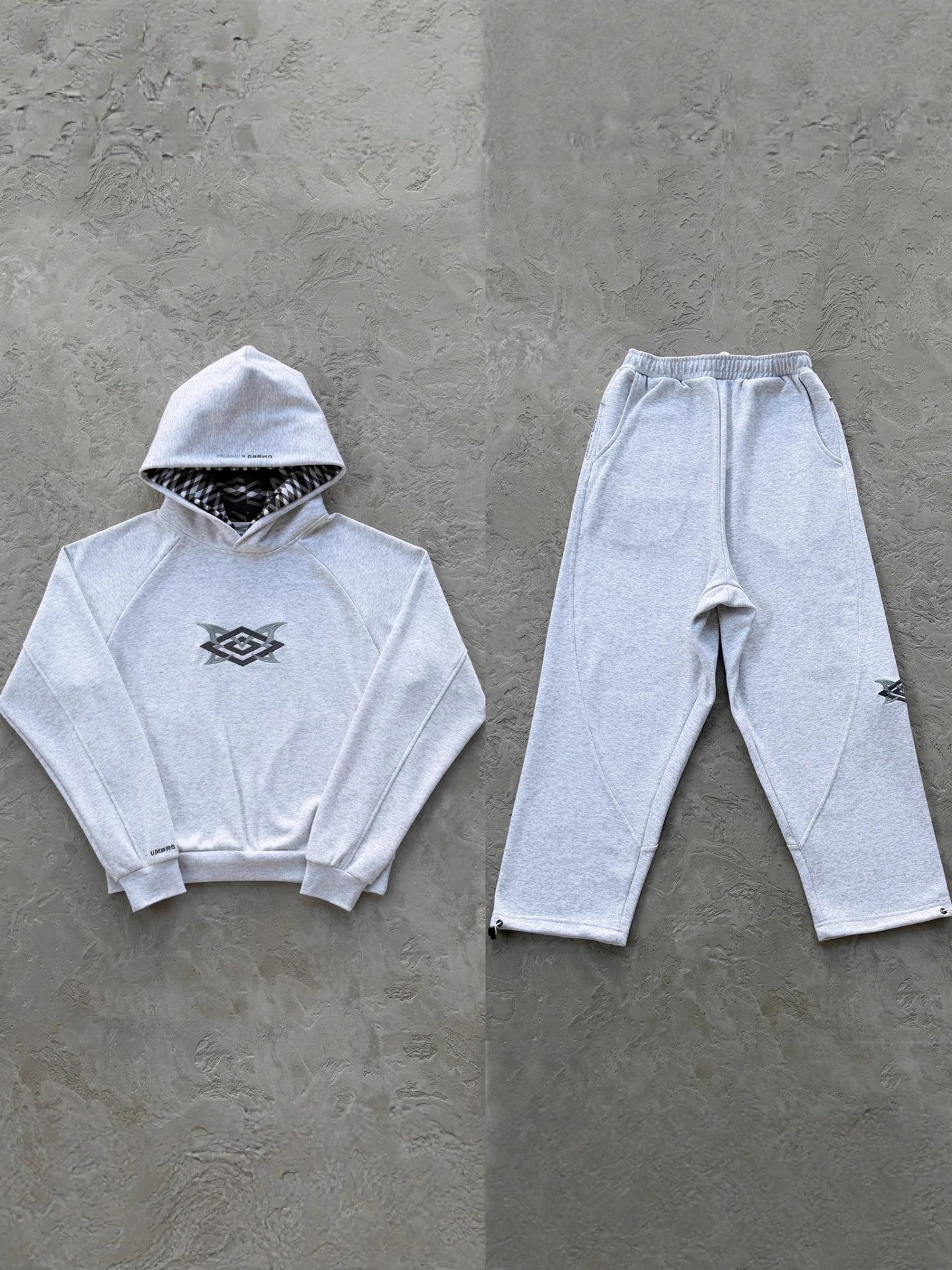 Mertra Heavy American Street Hip Hop Embroidered Pants Men's and Women's Trendy Brand Loose Hoodie Sweatshirt Sport Set
