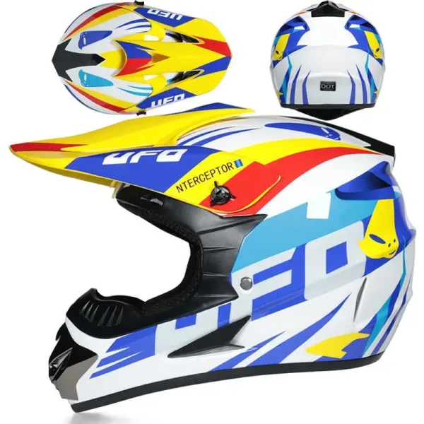 Design UFO Nterceptor Multicolor Motocross Helmet Accessories - 1