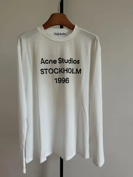 Acne Studios Stockholm 1996 Long Sleeve T-Shirt White - 1