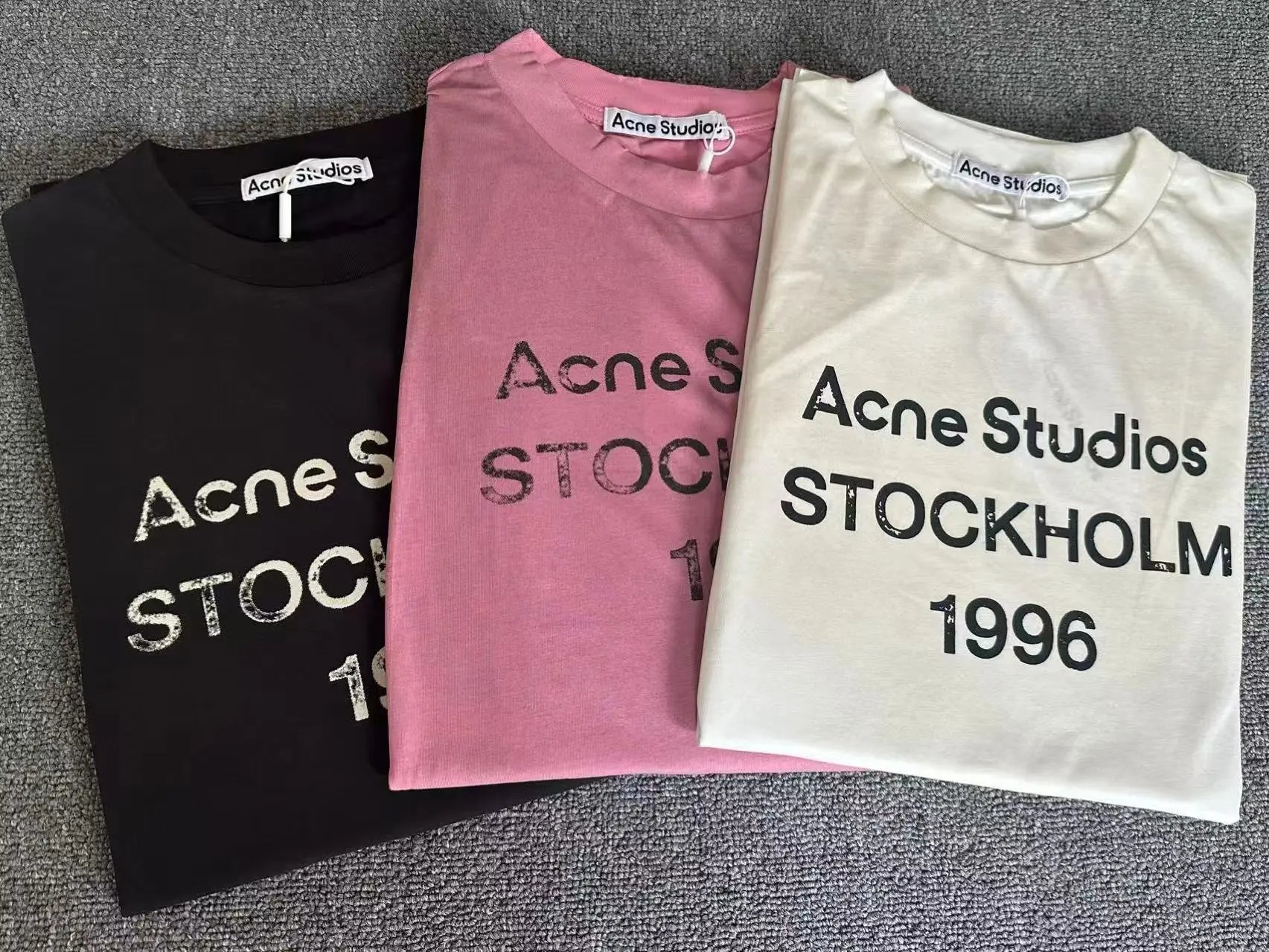 Acne Studios Stockholm 1996 Pink Long Sleeve T-Shirt - 3