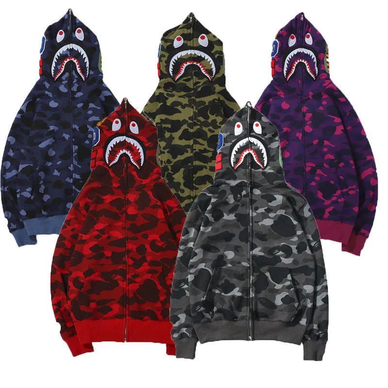 Shark Head Camouflage Hoodie