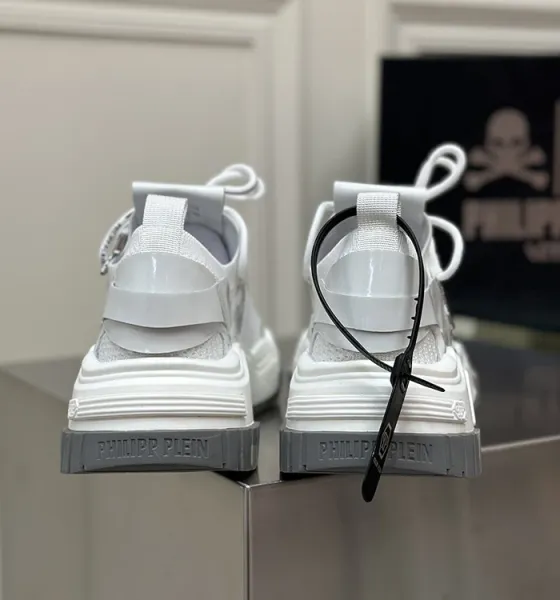 Philipp Plein PP Hexagon Chunky Sneakers White - 17