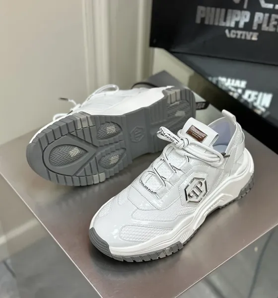 Philipp Plein PP Hexagon Chunky Sneakers White - 18