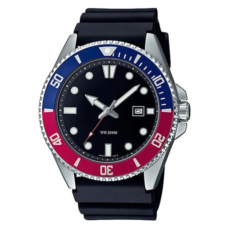Casio Dive Watch Black and Gold Quartz Watch Watches - 3
