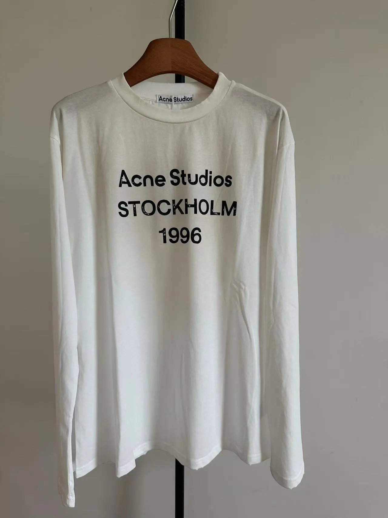 Acne Studios Stockholm 1996 Pink Long Sleeve T-Shirt - 4