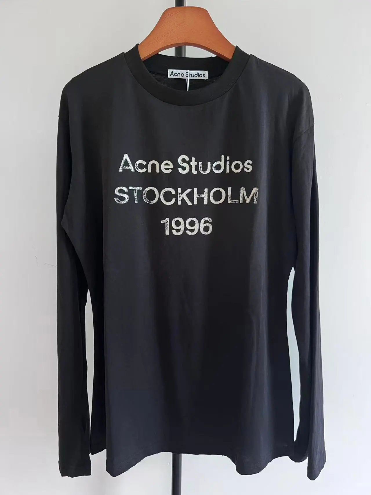 Acne Studios Stockholm 1996 Pink Long Sleeve T-Shirt - 6