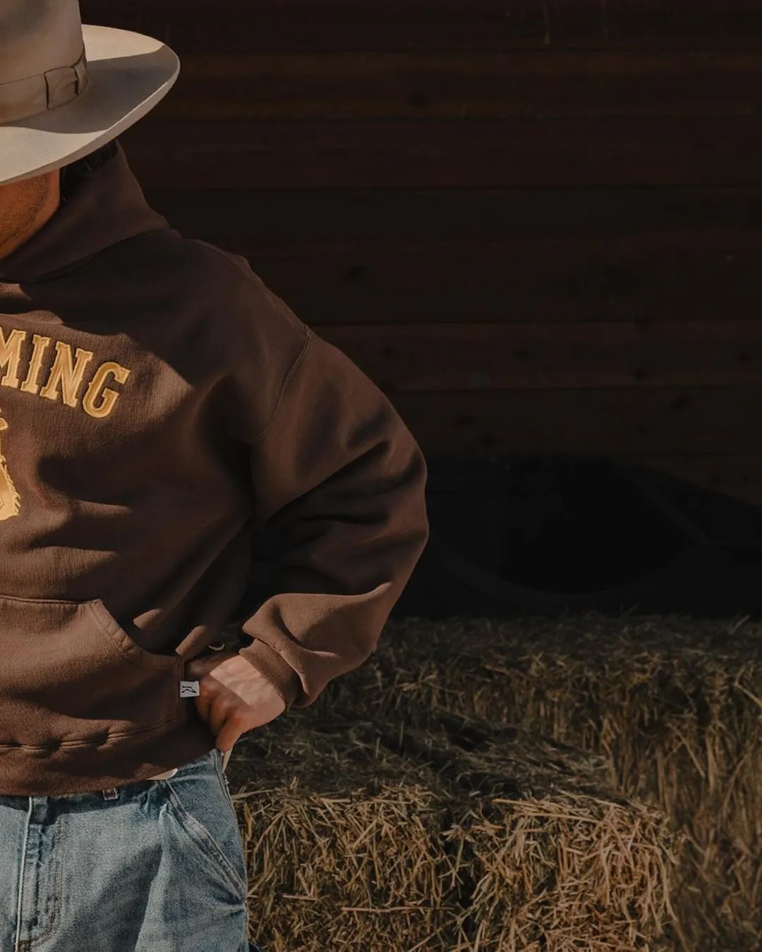 Design Russell Athletic Wyoming Cowboys Brown Hoodie - 5