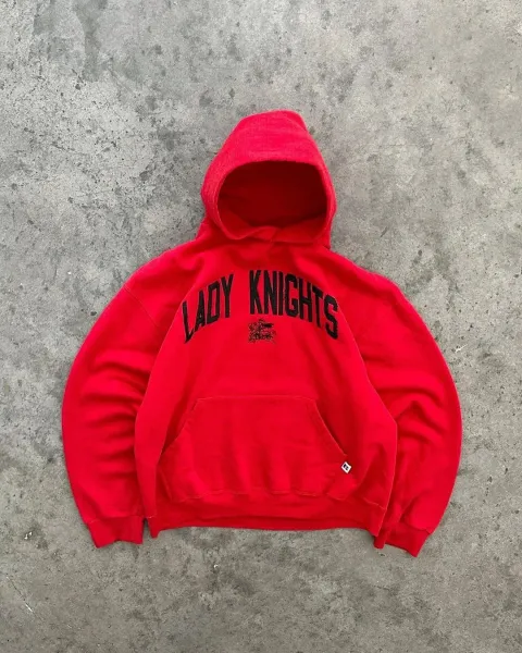 Design Lady Knights Arch Logo Red Hoodie - 1