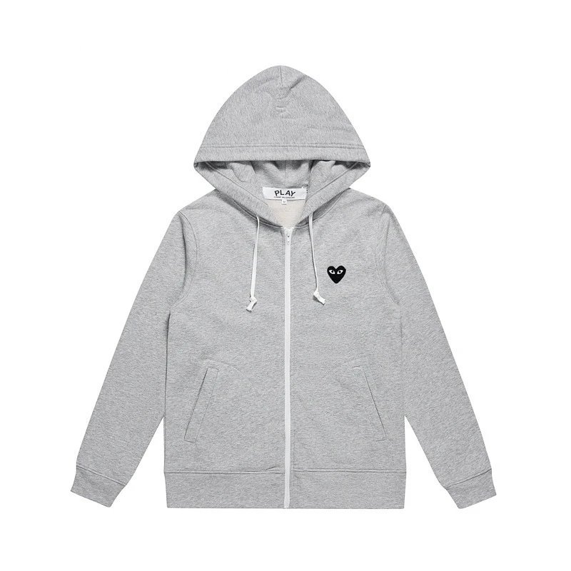 Comme des Garçons PLAY Hoodie Black Heart Grey