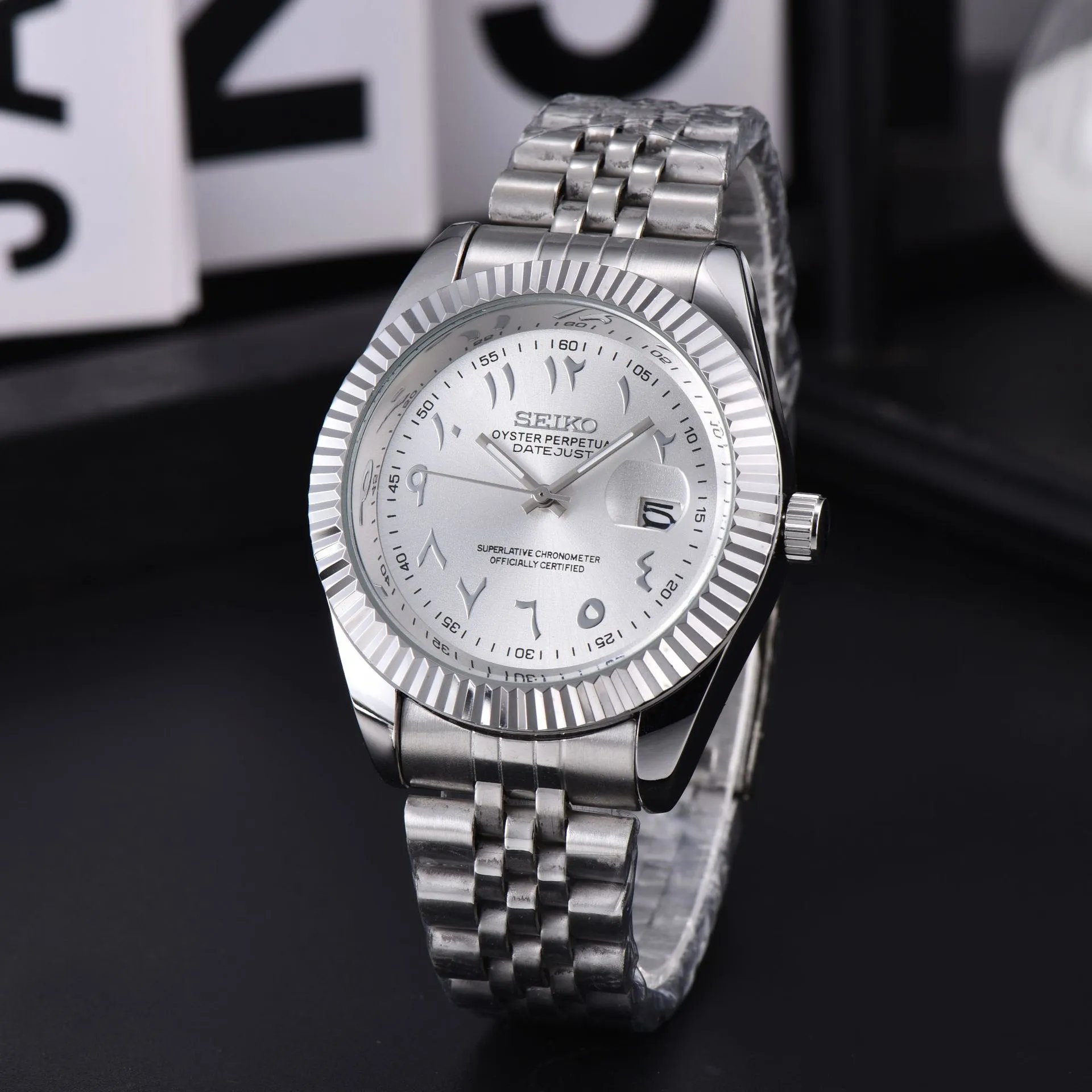 Cross-border Fine Craftsmanship Ivory Dial Smooth Finish Arabic Quartz Watch