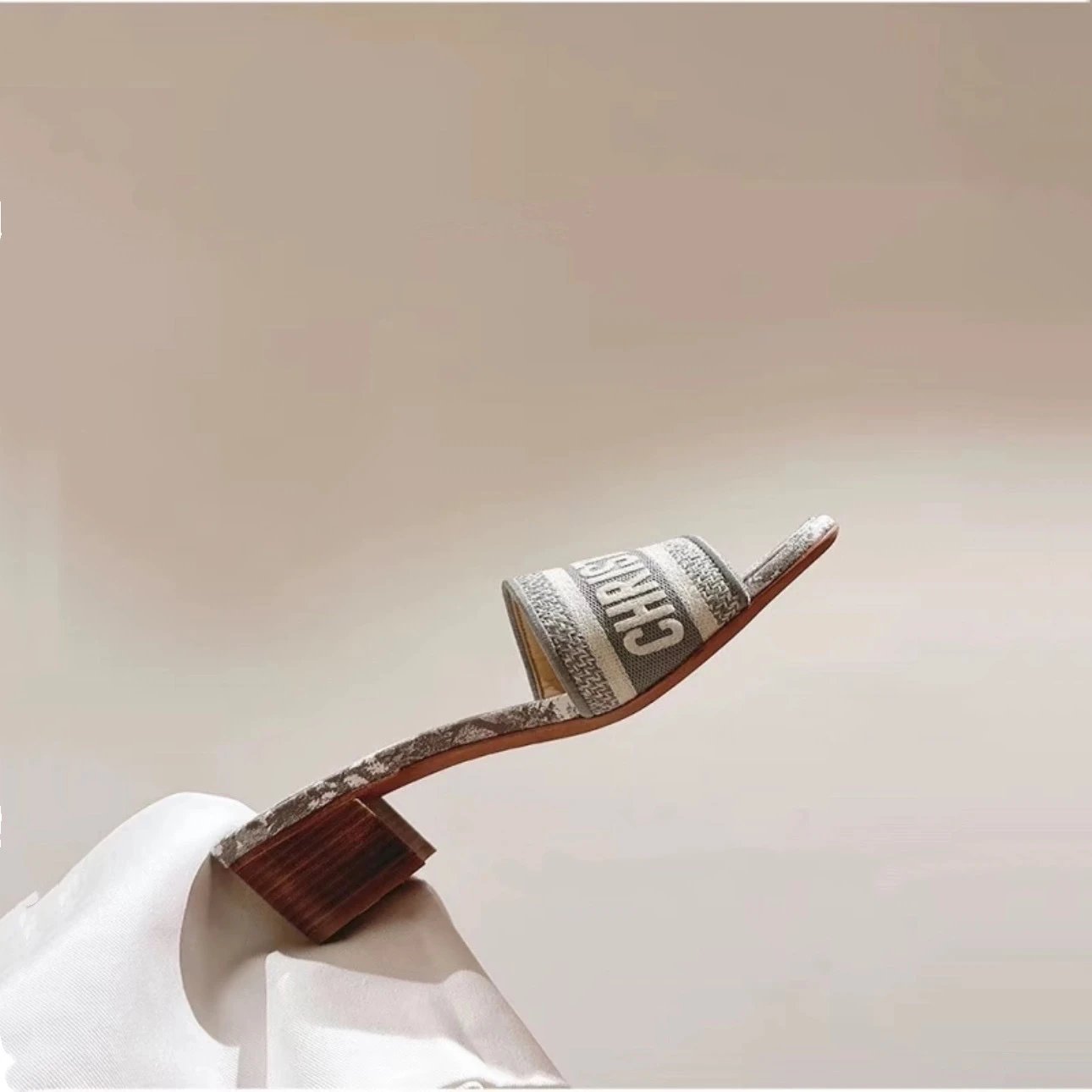 Dior Sandals Logo Strap Slide image 3