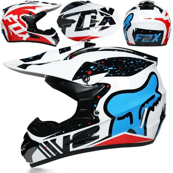 Design Fox Racing V1 Helmet Multicolor Motocross Helmet Accessories - 1