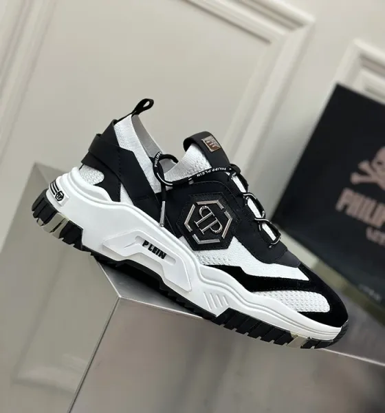 Philipp Plein PP Hexagon Chunky Sneakers White - 8