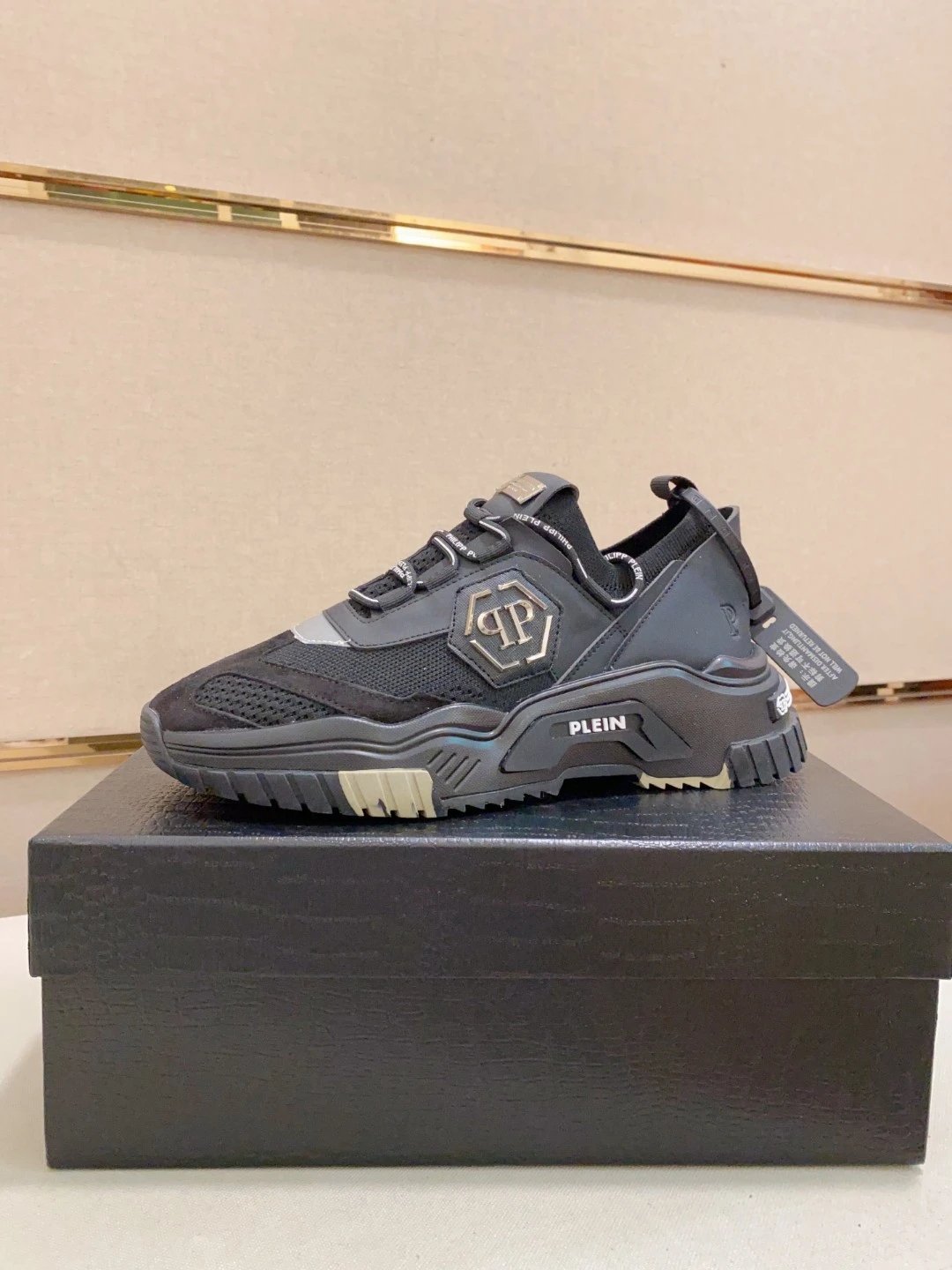 Philipp Plein PP Hexagon White Chunky Sneakers - 2