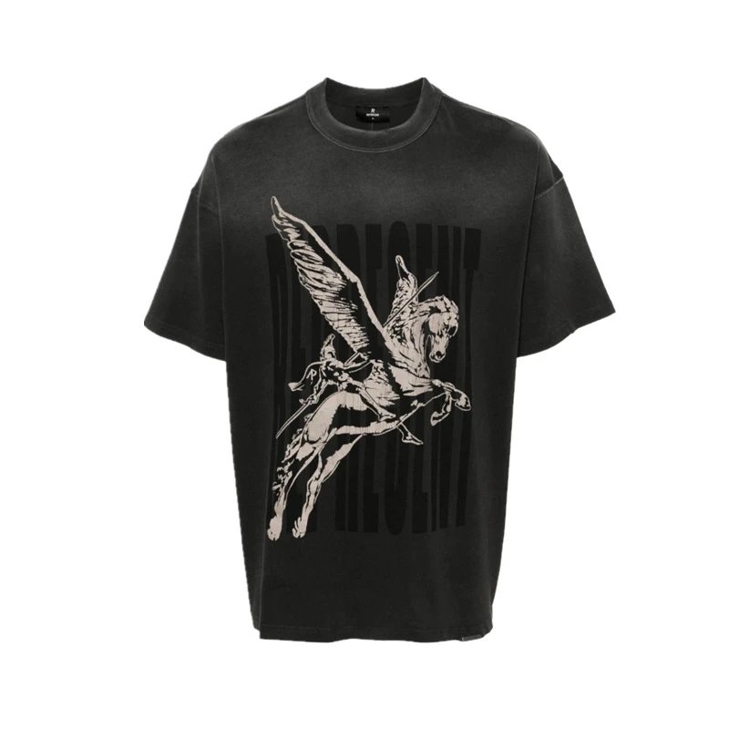 Represent T-shirt Pegasus Graphic Washed Black