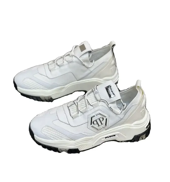 Philipp Plein PP Hexagon Chunky Sneakers White - 3