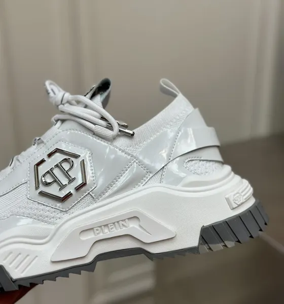 Philipp Plein PP Hexagon Chunky Sneakers White - 15