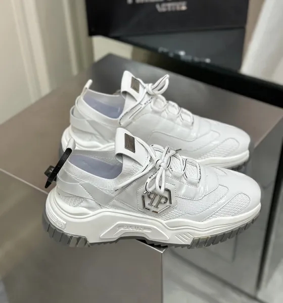 Philipp Plein PP Hexagon Chunky Sneakers White - 13