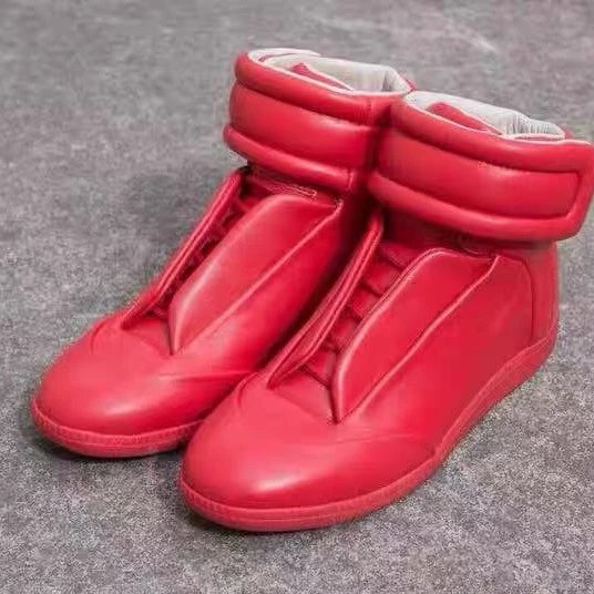Red High-Top Sneakers