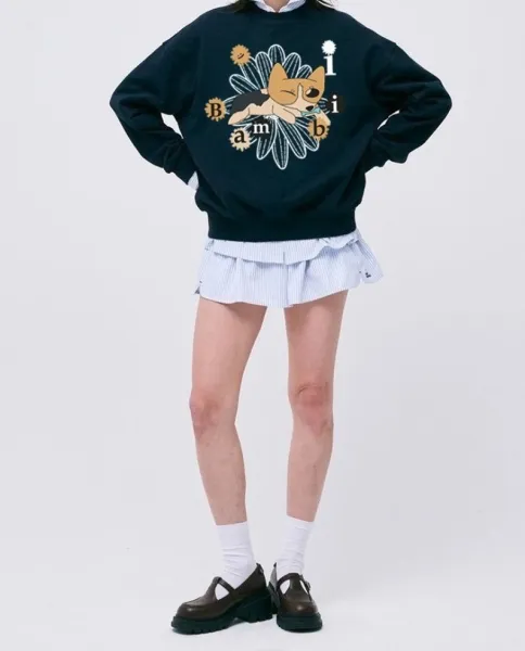 Design Bambi Corgi Graphic Hoodie Black - 18