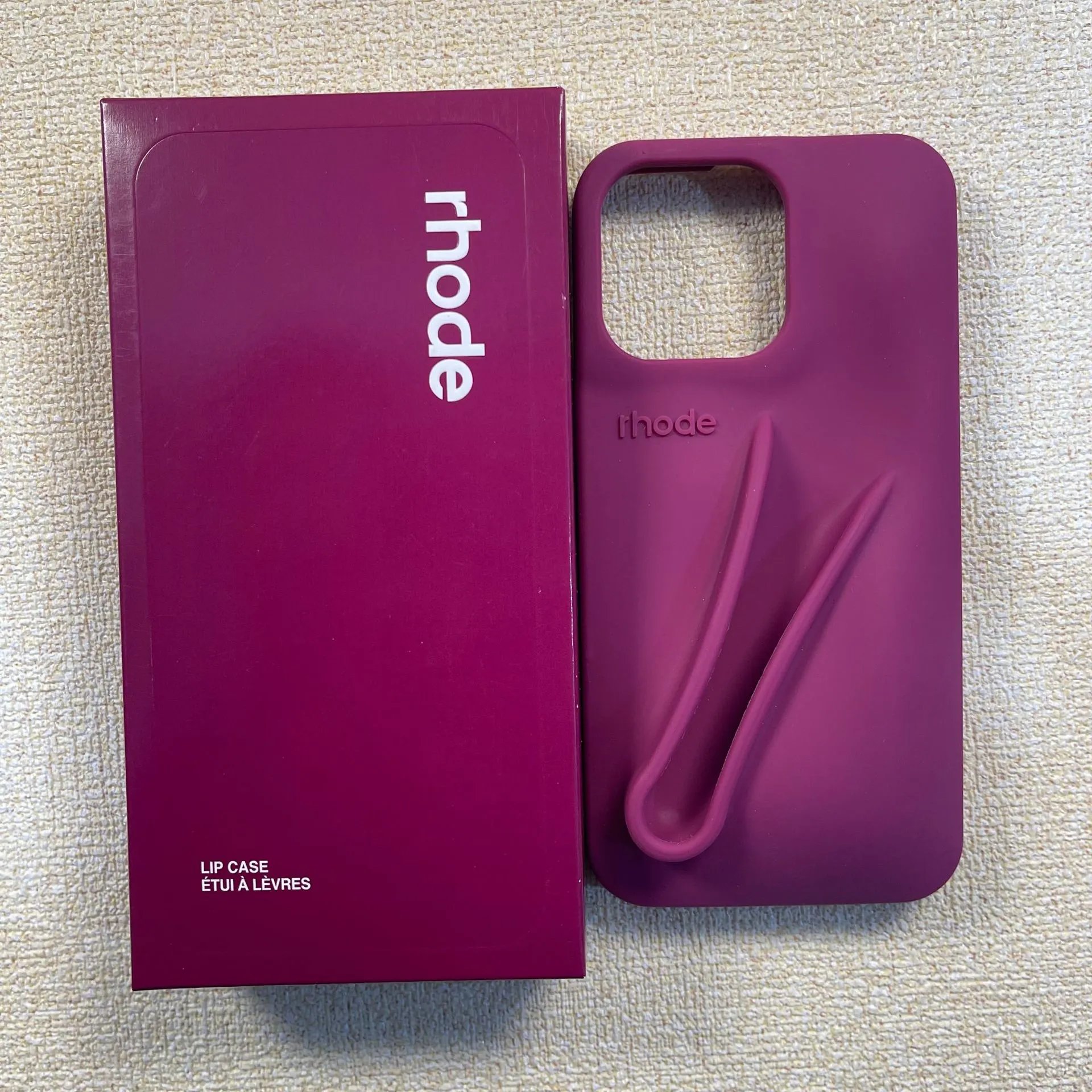 高版本海莉rhode同款唇彩硅胶适用苹果15pro硅胶手机壳iPhone16套 - 131620