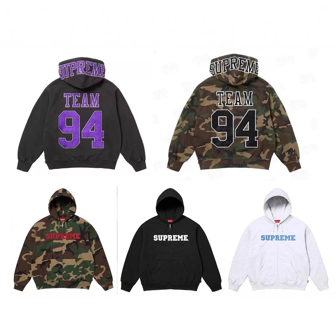 Supreme Team 94 Hoodie - Black, Camo, White - 133939