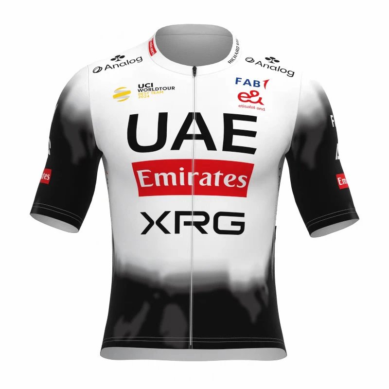 2025新款阿联酋车队TEAM UAE波加查公路自行车骑行服速干短袖上衣 - 133697