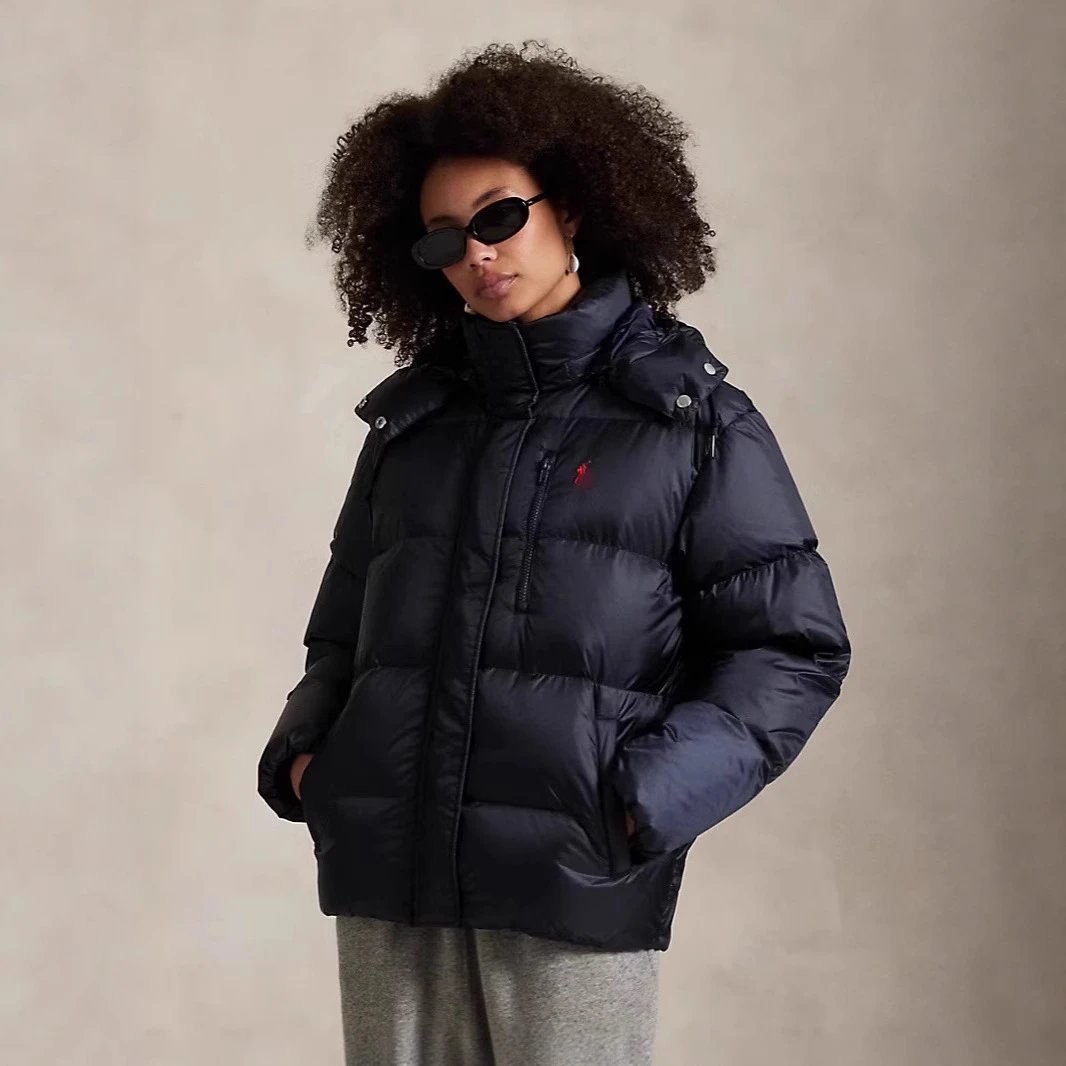 Detachable hat thickened down cotton jacket windproof and waterproof couple style trendy brand cotton jacket
