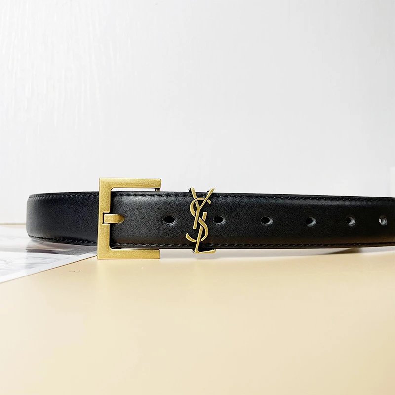 Saint Black Belt Gold Buckle