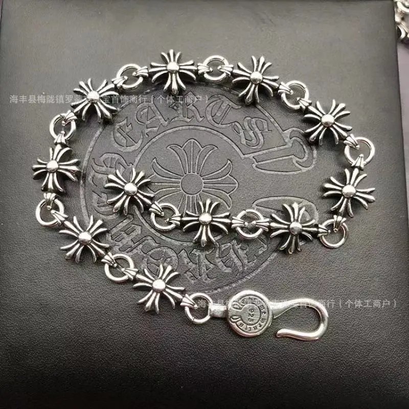 Small Cross Floral Bracelet