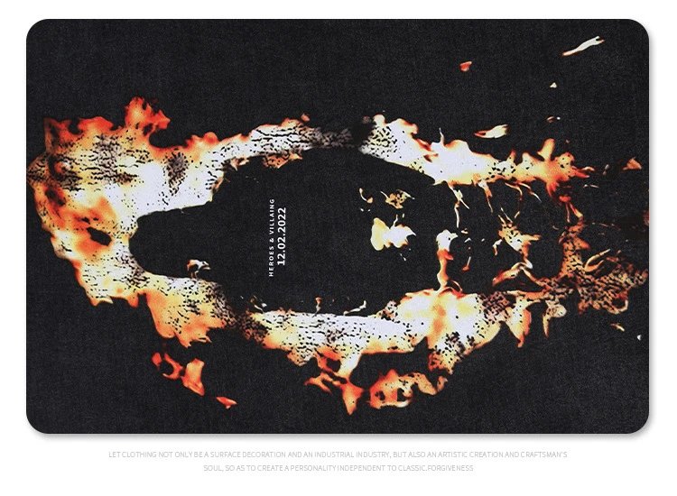 Versace x Villain Fire Silhouette T-Shirt Black - 14