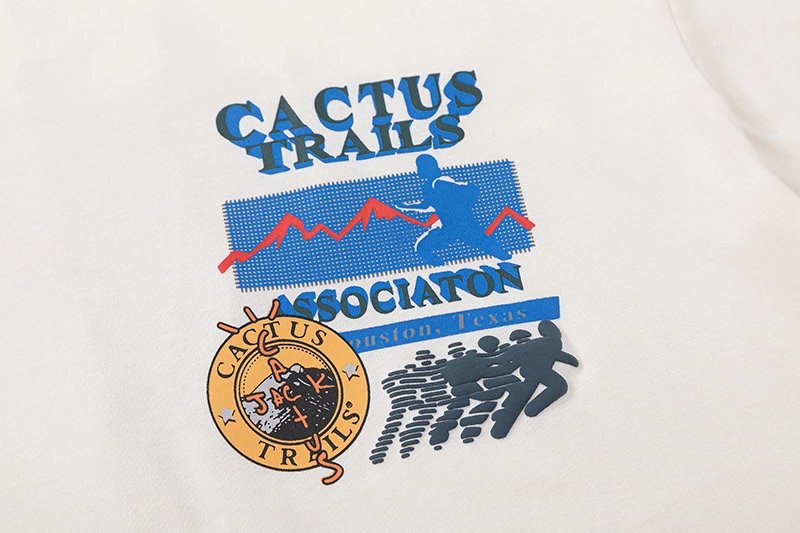 Travis Scott x fragment design Cactus Jack 2021 Collaboration T-Shirt White - 34