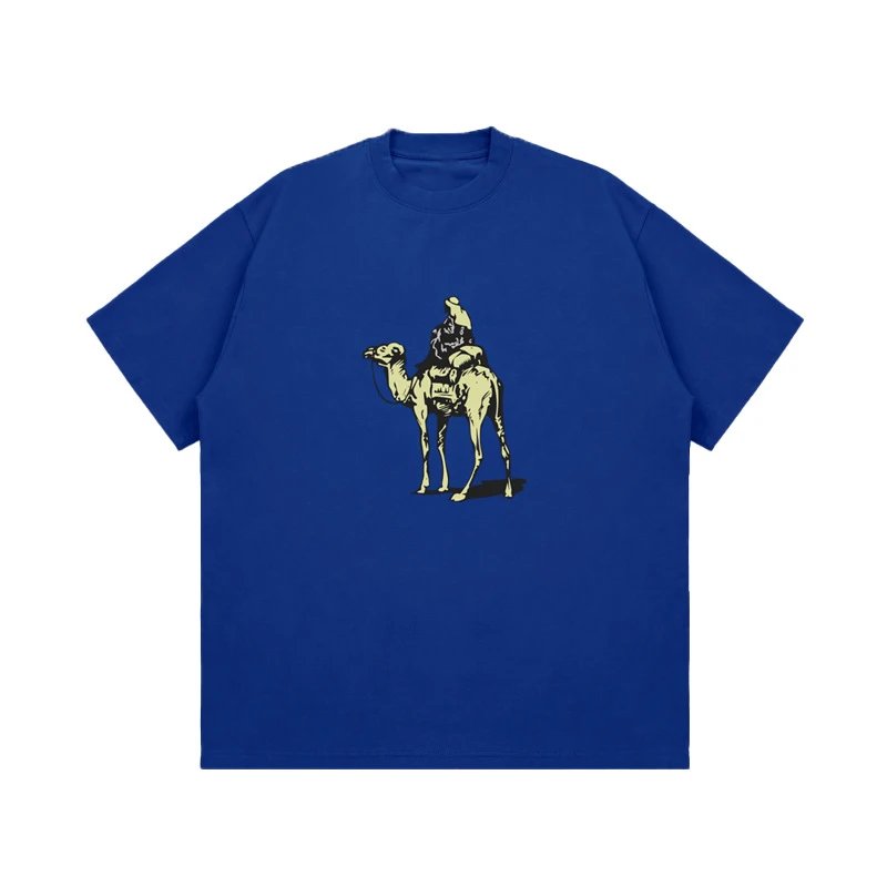 Design Camel Rider Graphic T-Shirt White - 8