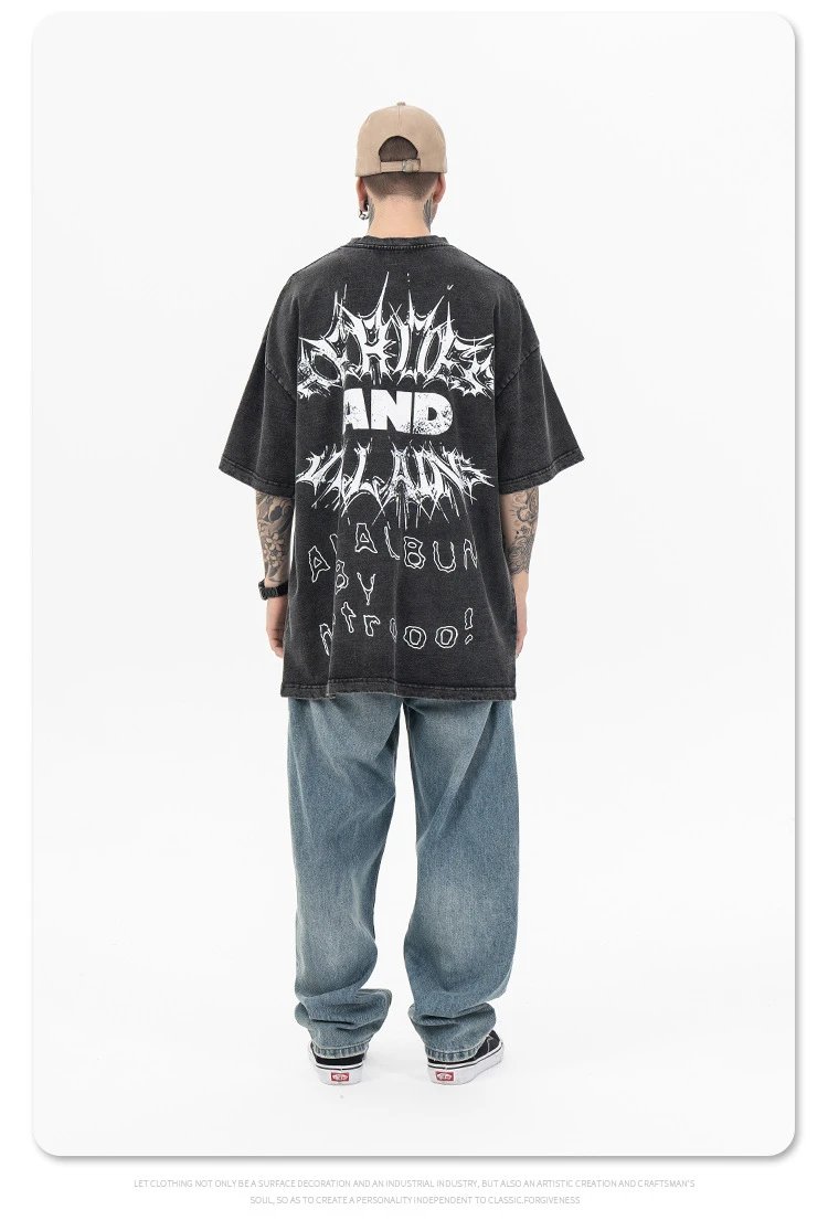 Versace x Villain Fire Silhouette T-Shirt Black - 10