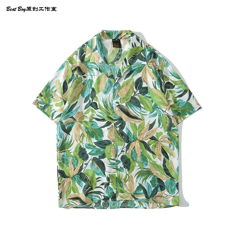 Design BEATBOY Abstract Print Short-Sleeve Shirt Multicolor Shirt - 71